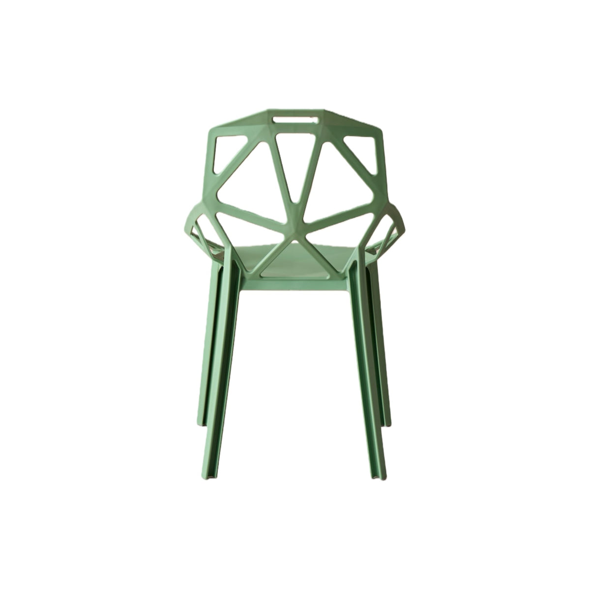 Silla Roxy, Color Verde, con Espaldar y Diseño Moderno, detalle interior