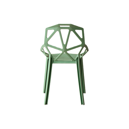 Silla Roxy, Color Verde, con Espaldar y Diseño Moderno, detalle interior