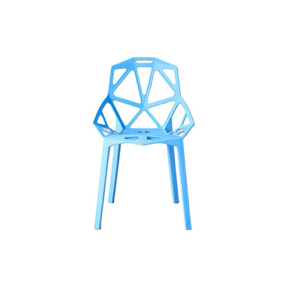 Silla Roxy, Color Azul, con Espaldar y Diseño Moderno, detalle de acabado