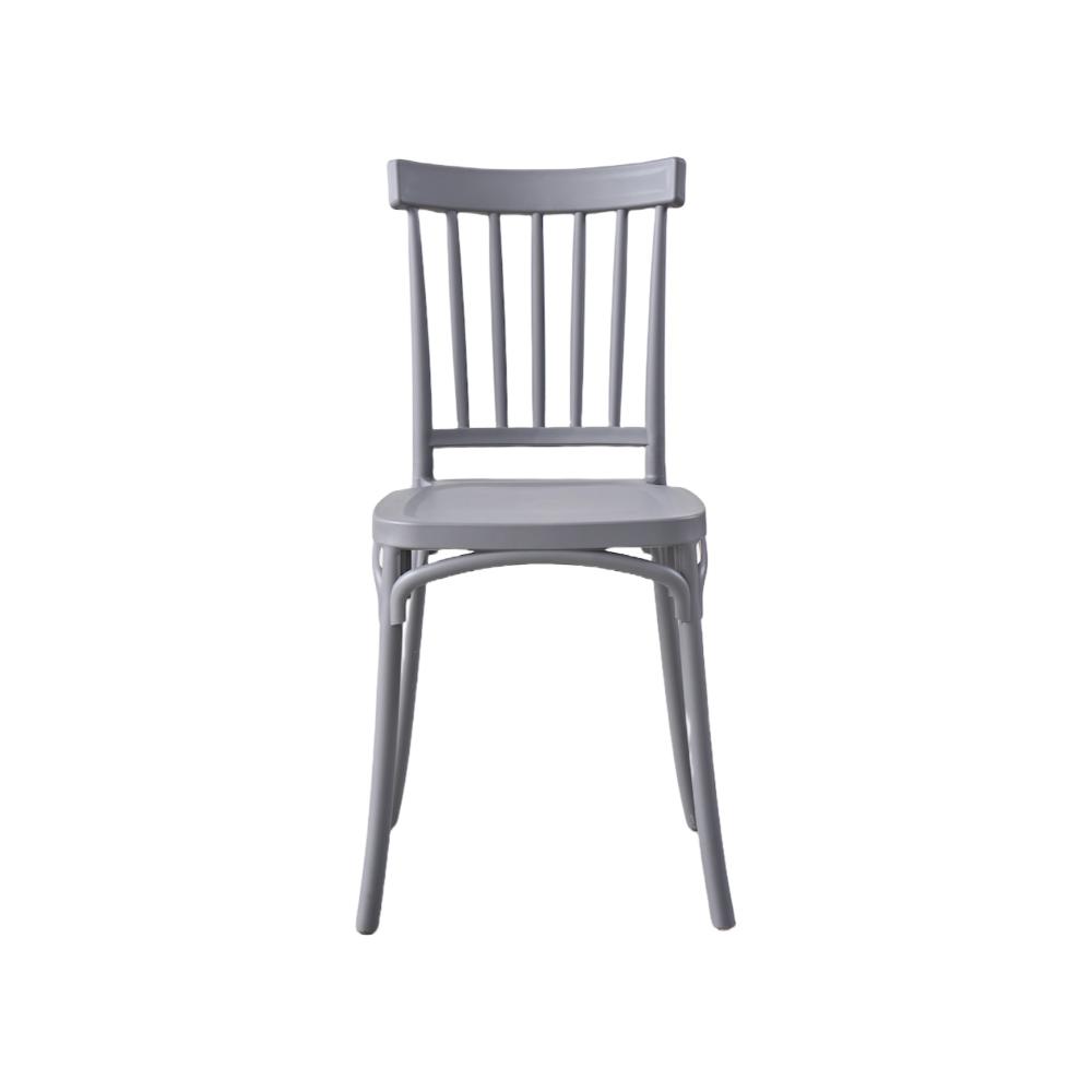 Juego de Comedor Vivent · 4 Sillas · Gris Oscuro