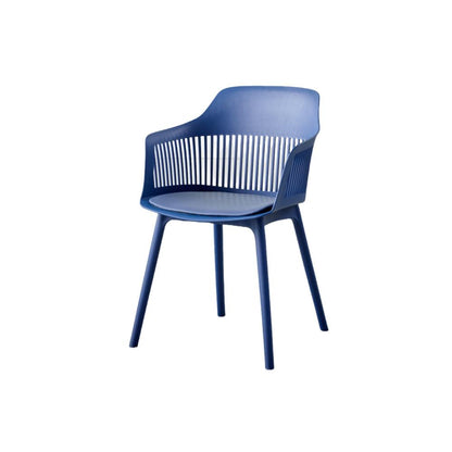 Silla con Cojín Max, Color Azul, con Espaldar en Rejilla, medidas