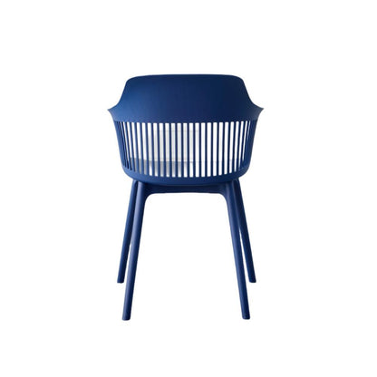 Silla con Cojín Max, Color Azul, con Espaldar en Rejilla, abierto