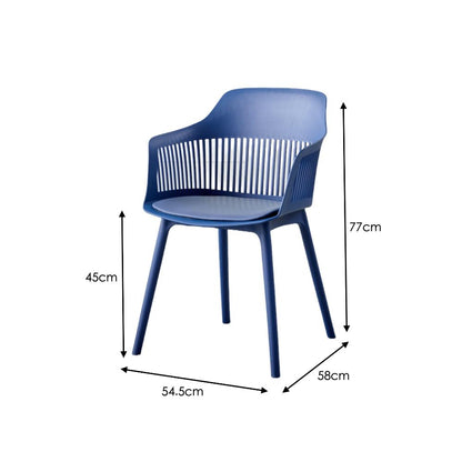 Juego de Comedor Marthoy · 4 Sillas · Azul