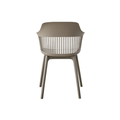 Silla Max taupe con cojín y espaldar en rejilla, abierto