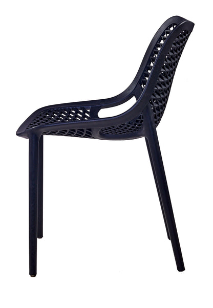 Silla Miame, Negro, con Espaldar y Reposa Brazos, en ambiente