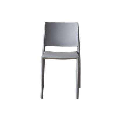Set de 4 Sillas Toledo, Color Gris, con Espaldar Liso y Cuadrado, Diseño Moderno