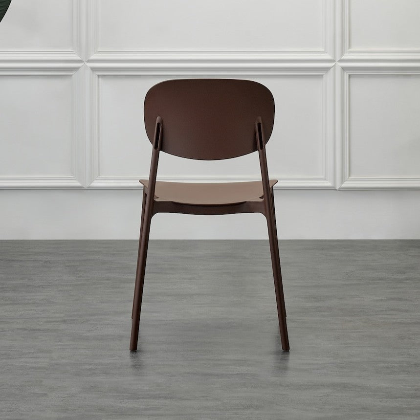 Silla Milán, Color Café, con Espaldar y Diseño Moderno