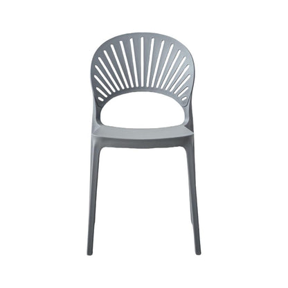 Silla Paraíso, Color Gris Oscuro, con Espaldar y Diseño Moderno, detalle de acabado