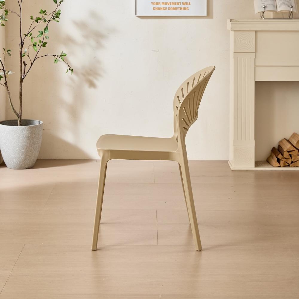 Set de 2 Sillas Paraíso, Color Khaki, con Espaldar y Diseño Moderno, en ambiente