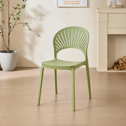 Set de 2 Sillas Paraíso, Color Verde, con Espaldar y Diseño Moderno