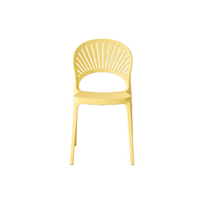 Silla Paraíso, Color Amarillo, con Espaldar y Diseño Moderno, medidas