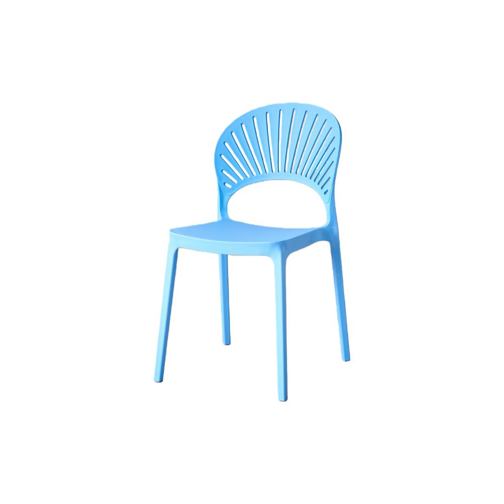 Silla Paraíso, Color Azul, con Espaldar y Diseño Moderno