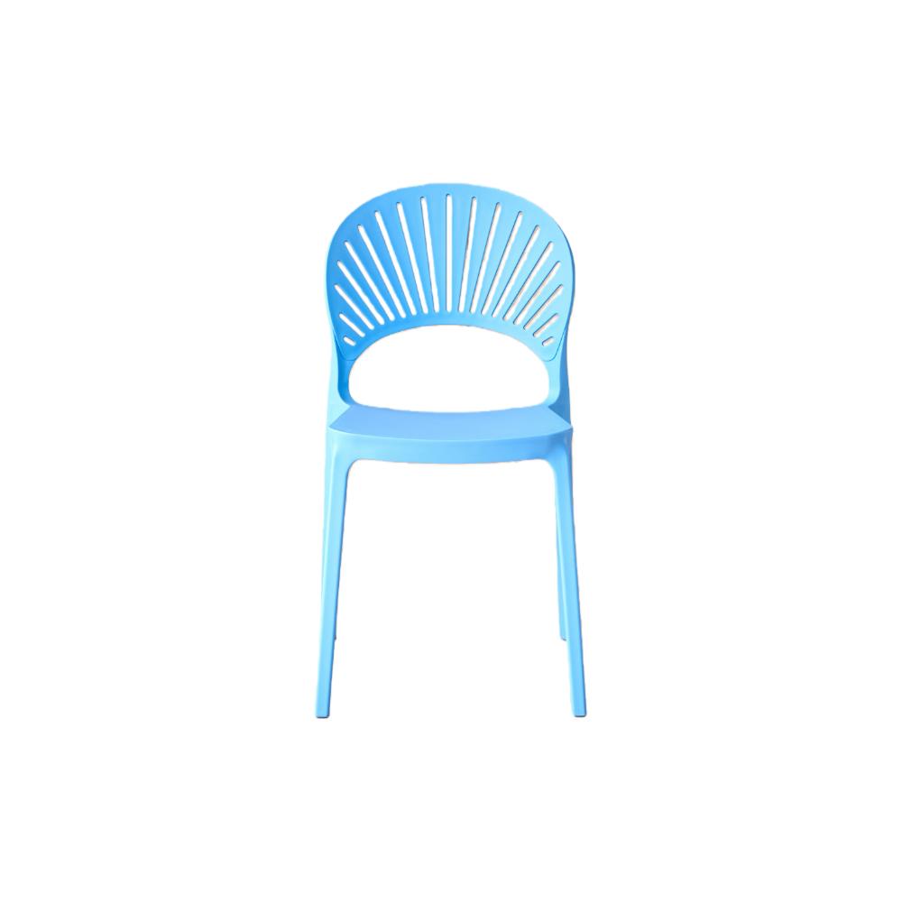 Set de 2 Sillas Paraíso, Color Azul, con Espaldar y Diseño Moderno