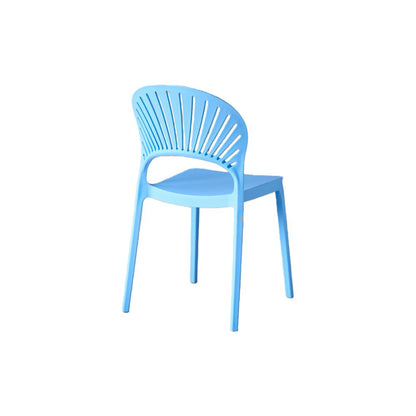 Silla Paraíso, Color Azul, con Espaldar y Diseño Moderno