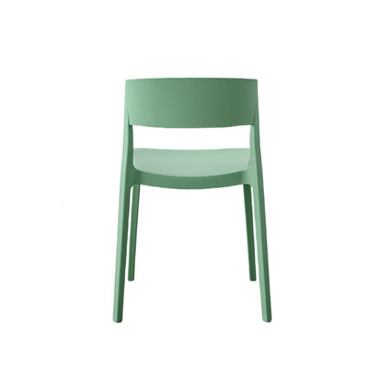 Silla Mónaco, Color Verde Oliva, con Espaldar y Diseño Moderno, detalle