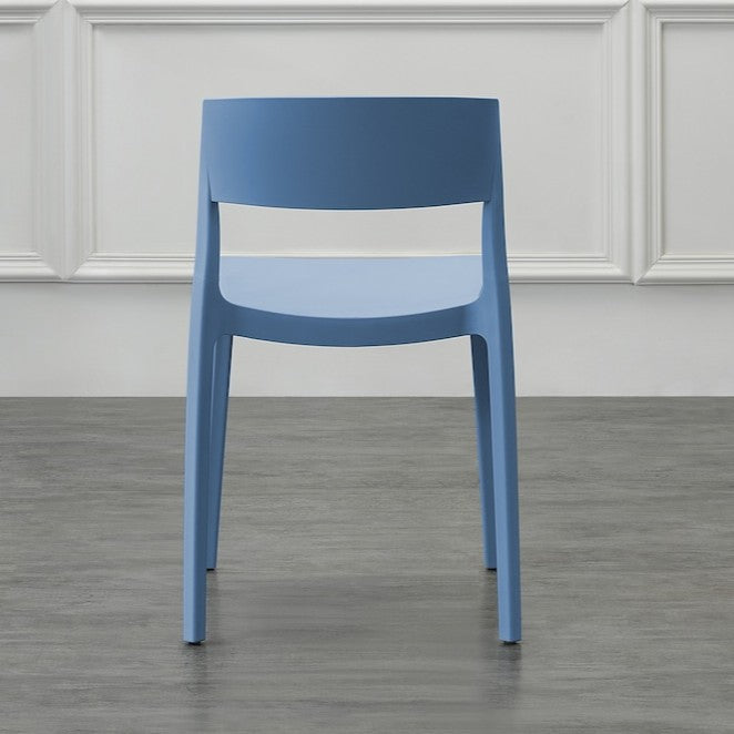 Set de 2 Sillas Mónaco, Color Azul Oceano, con Espaldar y Diseño Moderno