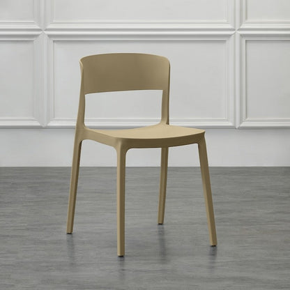 Silla Mónaco, Color Khaki, con Espaldar y Diseño Moderno
