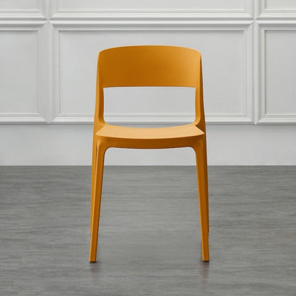 Set de 4 Sillas Mónaco, Color Naranja, Diseño Moderno