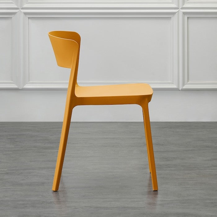 Set de 4 Sillas Mónaco, Color Naranja, Diseño Moderno