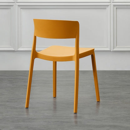 Set de 4 Sillas Mónaco, Color Naranja, Diseño Moderno