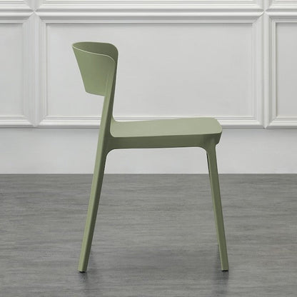 Silla Mónaco, Color Verde, con Espaldar y Diseño Moderno