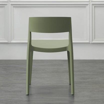 Silla Mónaco, Color Verde, con Espaldar y Diseño Moderno