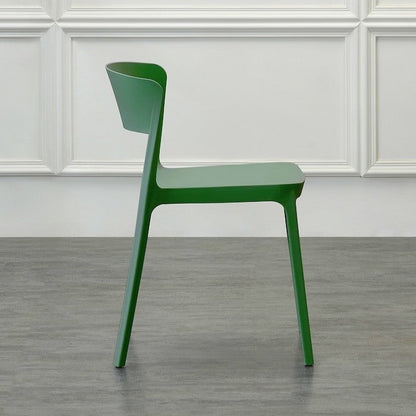 Set de 4 Sillas Mónaco, Color Verde Olivo, con Espaldar y Diseño Moderno