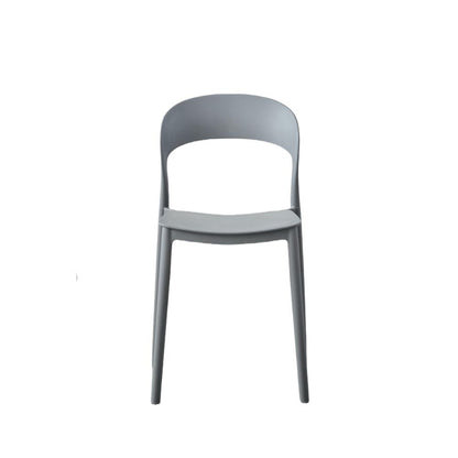 Set de 2 Sillas Patrick, Color Gris Oscuro, con Espaldar y Diseño Moderno