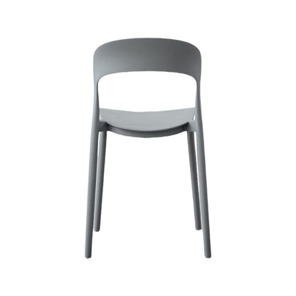 Set de 2 Sillas Patrick, Color Gris Oscuro, con Espaldar y Diseño Moderno