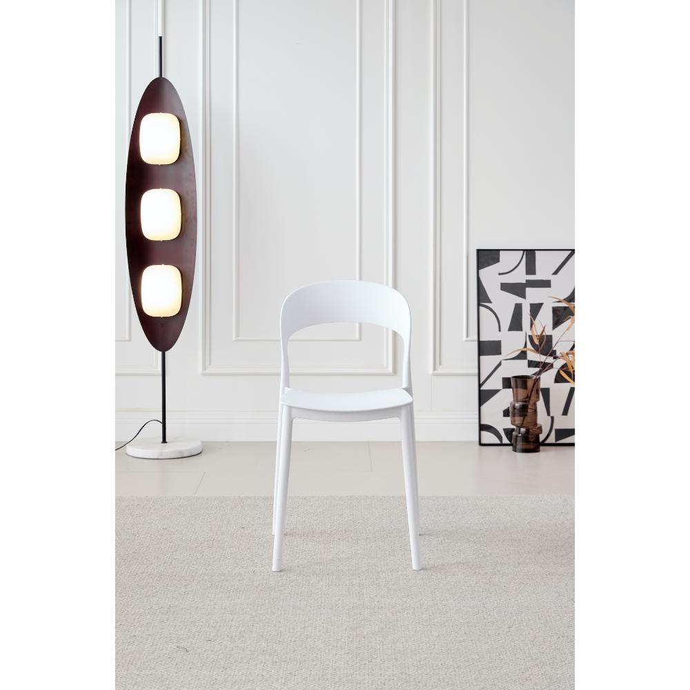 Juego de Comedor Éter · 4 Sillas · Blanco