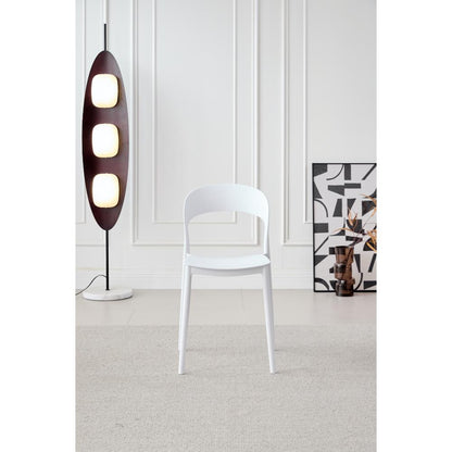 Juego de Comedor Éter · 4 Sillas · Blanco