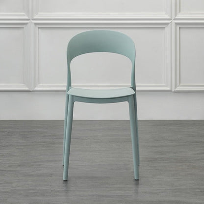 Silla Patrick, Color Azul Claro, con Espaldar y Diseño Moderno