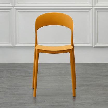 Set de 2 Sillas Patrick, Color Naranja, con Espaldar y Diseño Moderno