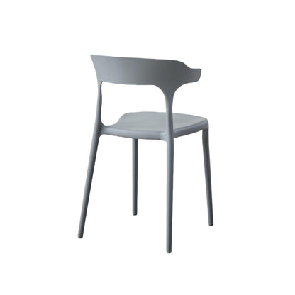 Silla Elena, Color Gris Oscuro, con Espaldar y Diseño Moderno, vista superior