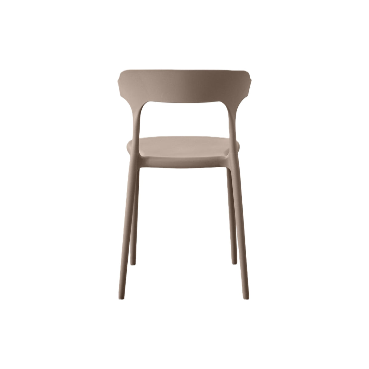 Set de 4 Sillas Elena, Color Taupe, Diseño Moderno, vista en perspectiva