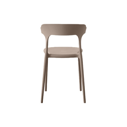 Set de 4 Sillas Elena, Color Taupe, Diseño Moderno, vista en perspectiva