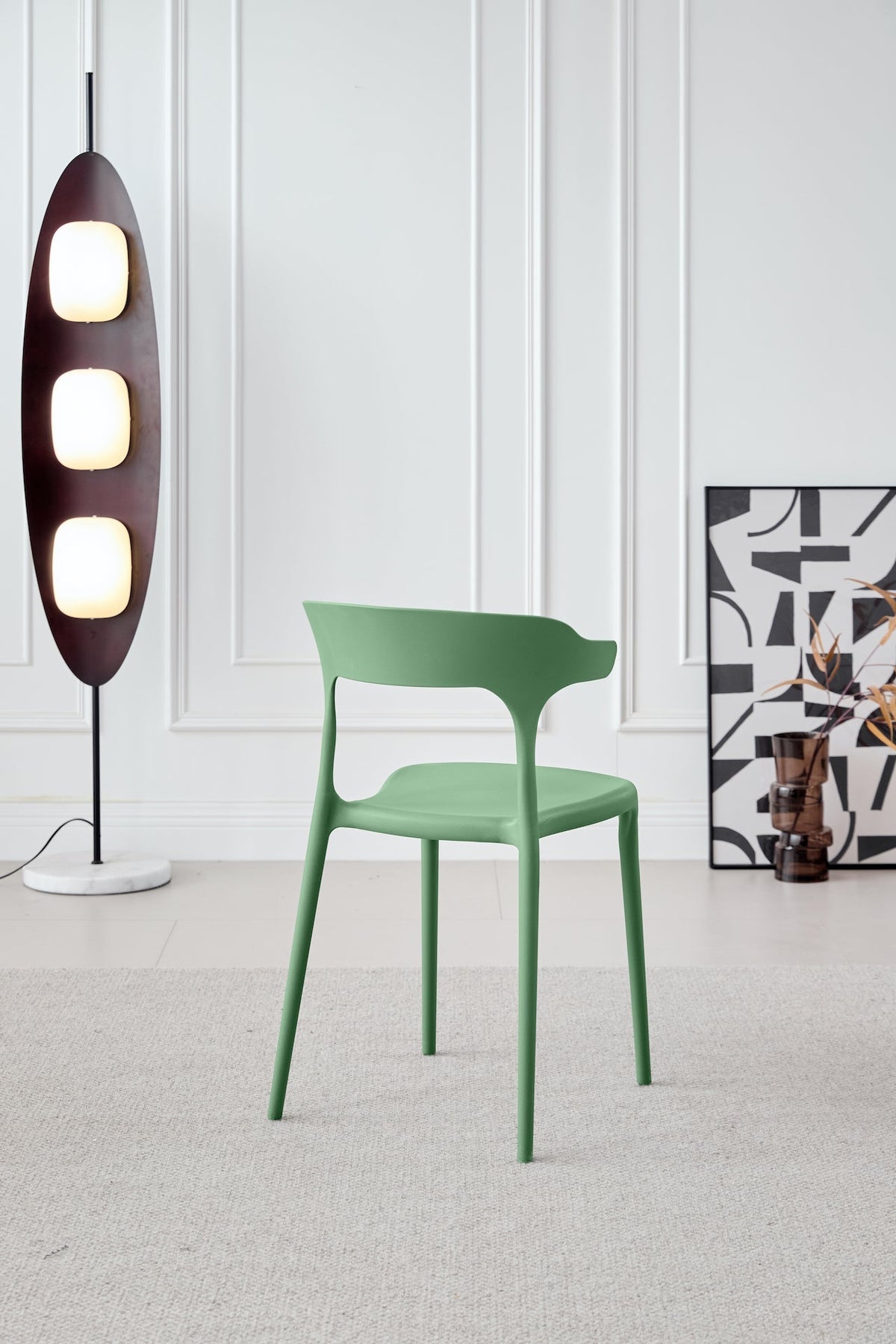 Silla Elena, Color Verde, Diseño Moderno