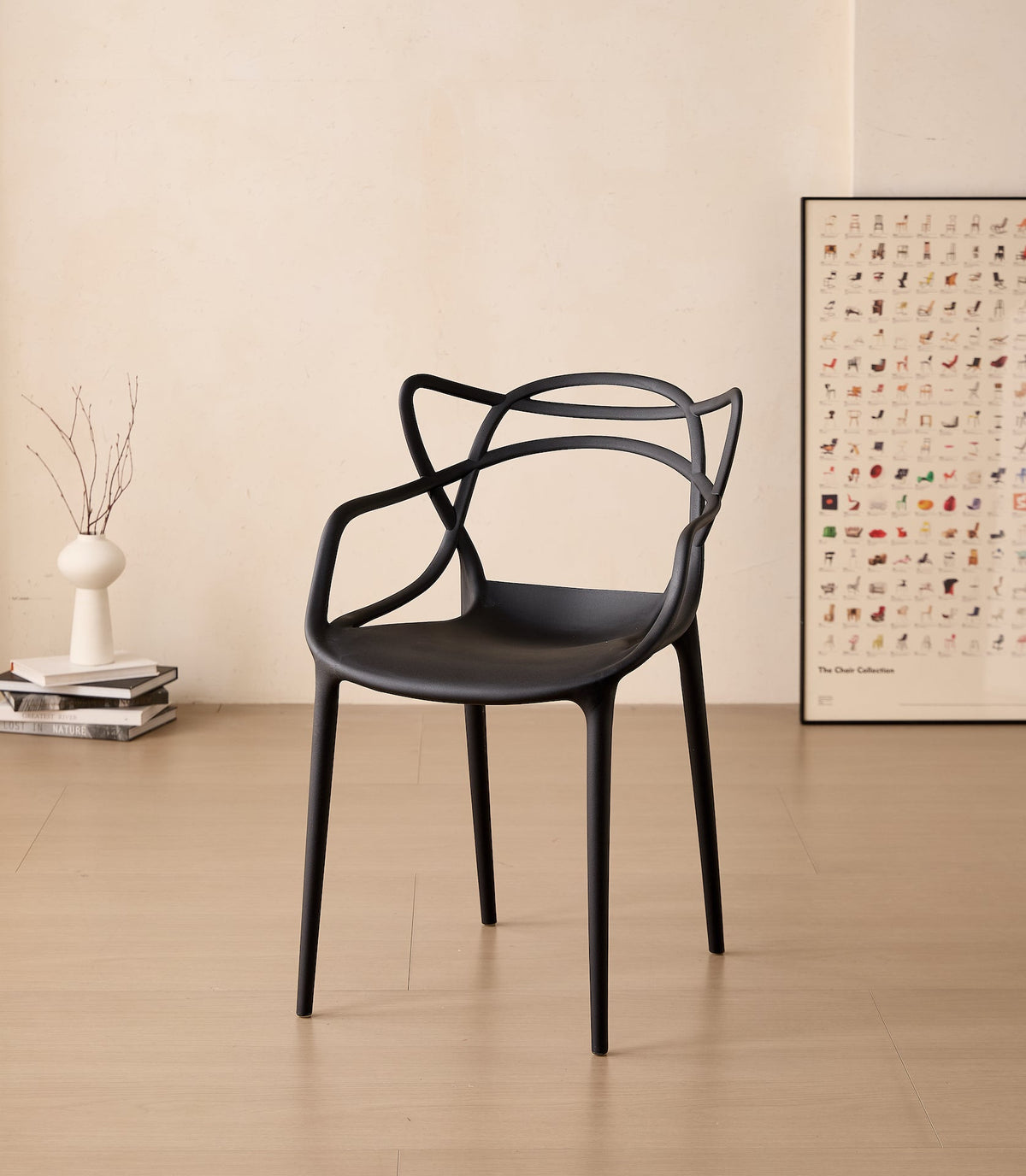 Juego de Comedor Luxe · Mesa Redonda + 2 Sillas · Negro