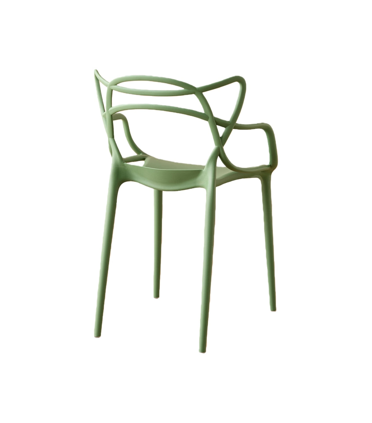 Set de 2 Sillas Palermo, Color Verde, con Espaldar y Diseño Moderno