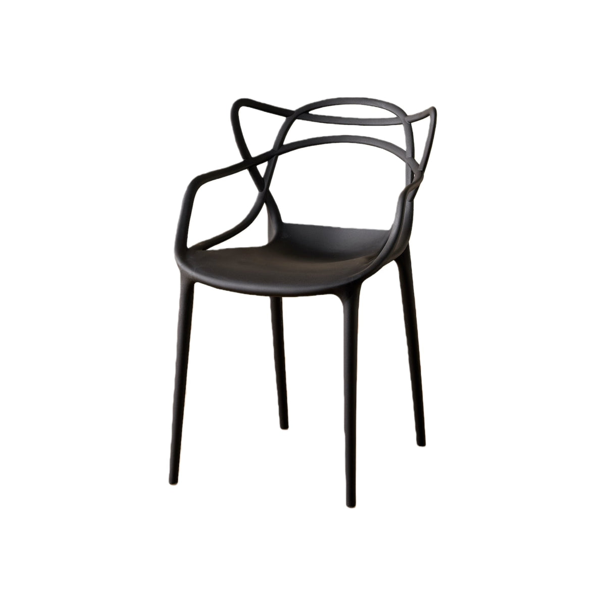 Juego de Comedor Nova · Mesa Redonda + 4 Sillas · Negro