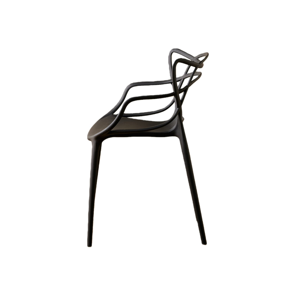 Set de 2 Sillas Palermo, Color Negro, con Espaldar y Diseño Moderno