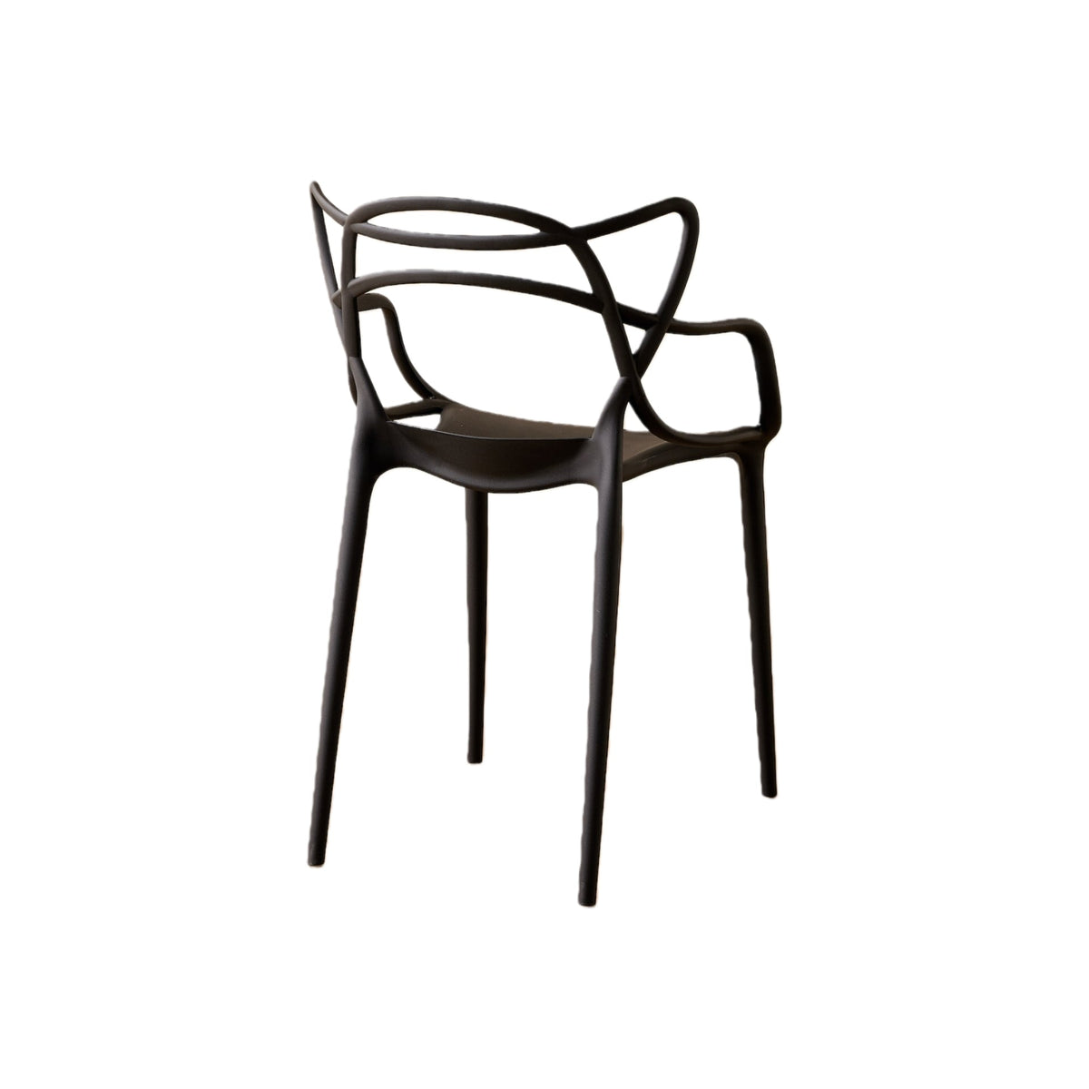 Set de 2 Sillas Palermo, Color Negro, con Espaldar y Diseño Moderno