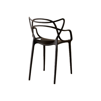 Set de 2 Sillas Palermo, Color Negro, con Espaldar y Diseño Moderno