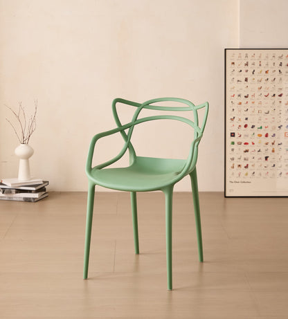 Juego de Comedor Vivo · Mesa Redonda + 2 Sillas · Verde