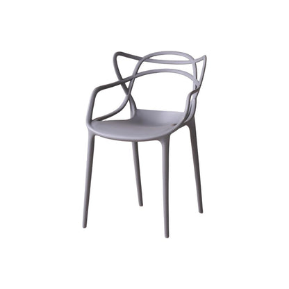 Silla Palermo, Color Gris, con Espaldar y Diseño Moderno
