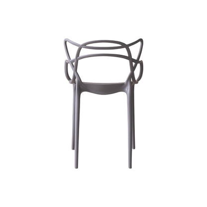 Silla Palermo, Color Gris, con Espaldar y Diseño Moderno