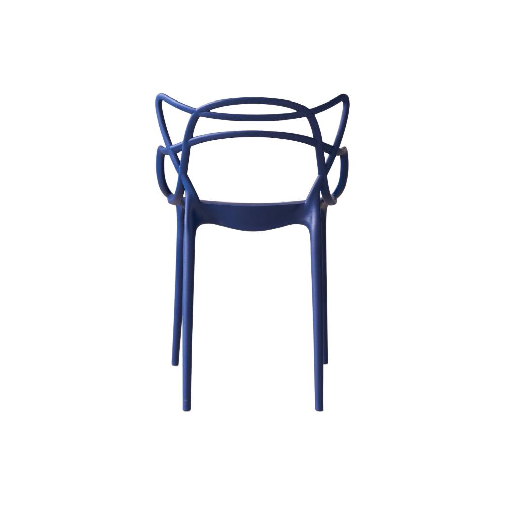 Set de 2 Sillas Palermo, Color Azul, con Espaldar y Diseño Moderno