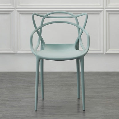 Set de 2 Sillas Palermo, Color Azul Claro, con Espaldar y Diseño Moderno