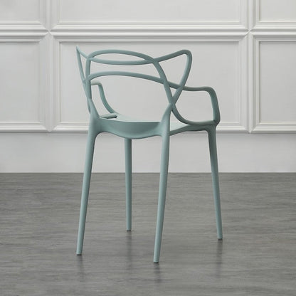 Set de 2 Sillas Palermo, Color Azul Claro, con Espaldar y Diseño Moderno