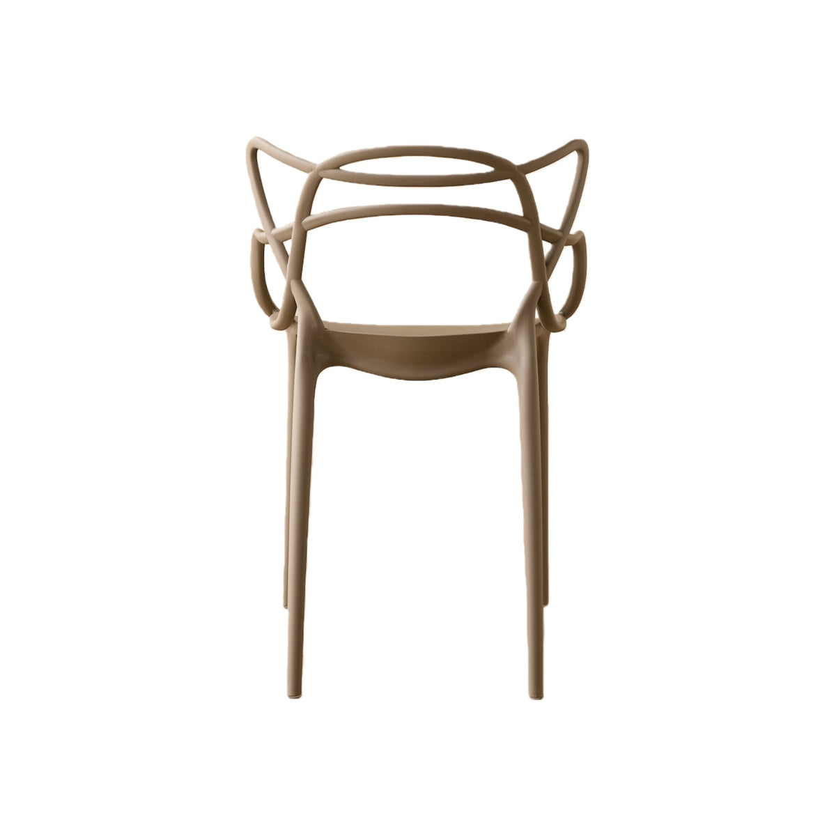 Set de 2 Sillas Palermo, Color Taupe, con Espaldar y Diseño Moderno